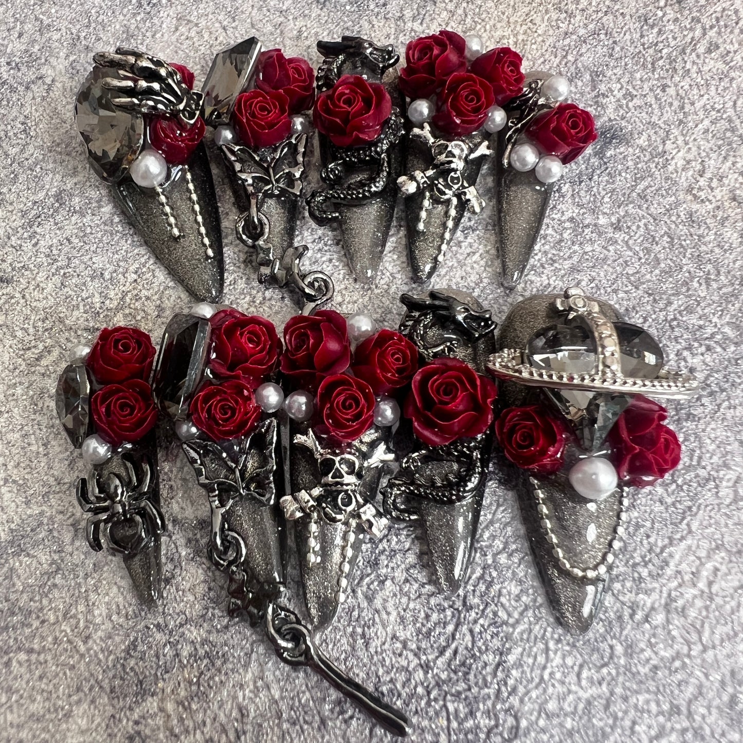 Red and Black Rose