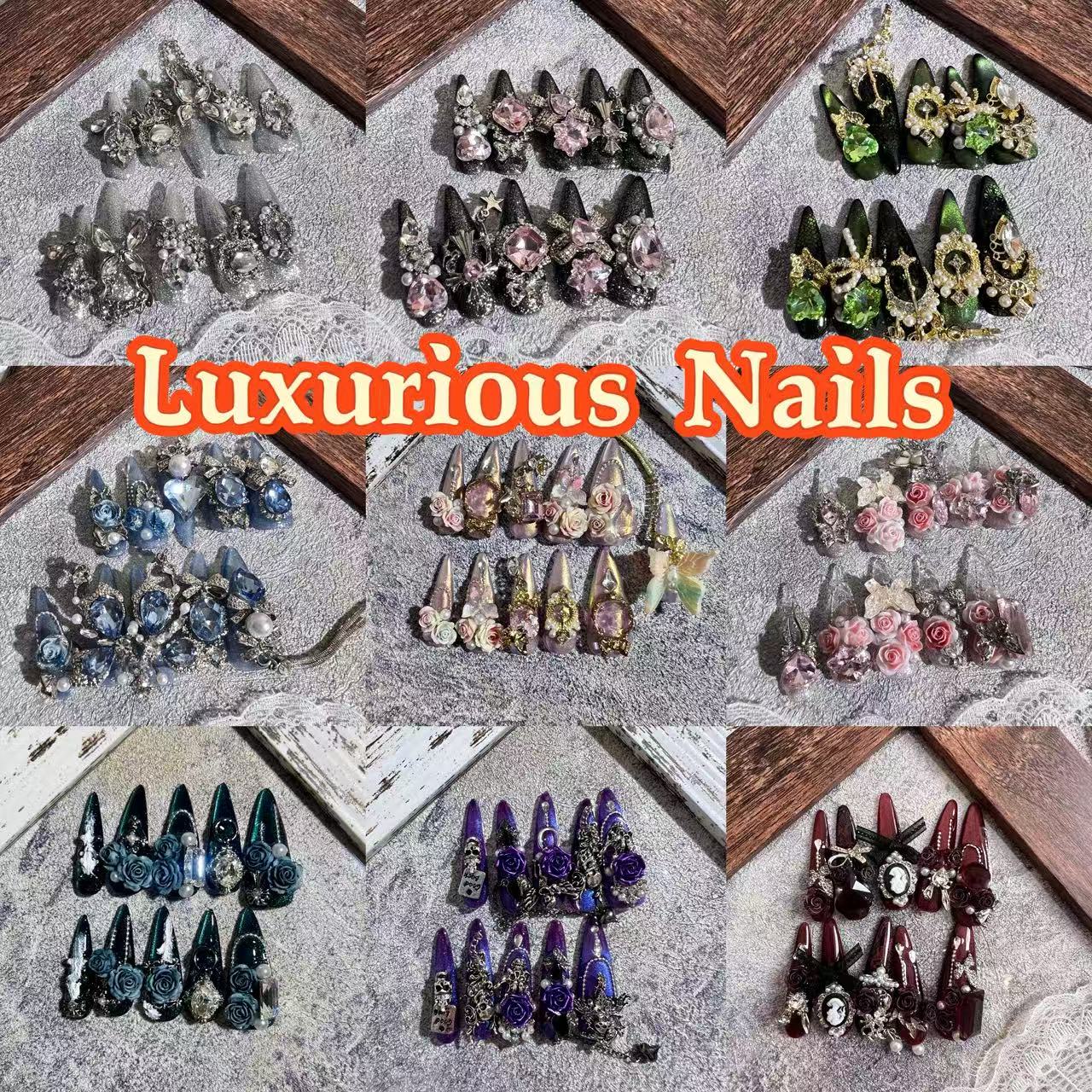 Press On Nails Choosing in living room